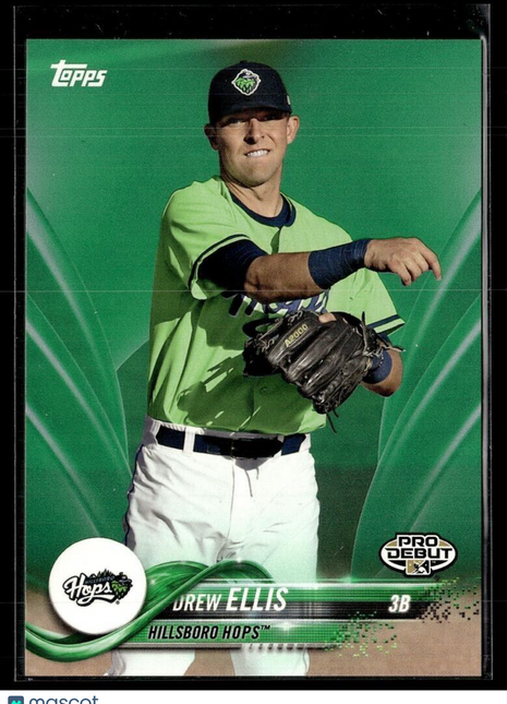 2018 PRO DEBUT GREEN /99 DREW ELLIS DBACKS