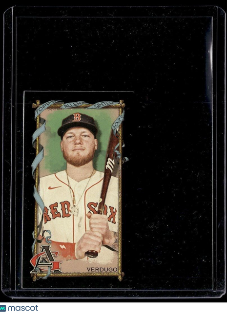 2023 ALLEN GINTER MINI BLACK ALEX VERDUGO RED SOX
