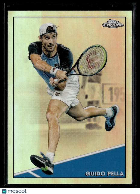 2021 TOPPS CHROME TENNIS REFRACTOR 52 Guido Pella