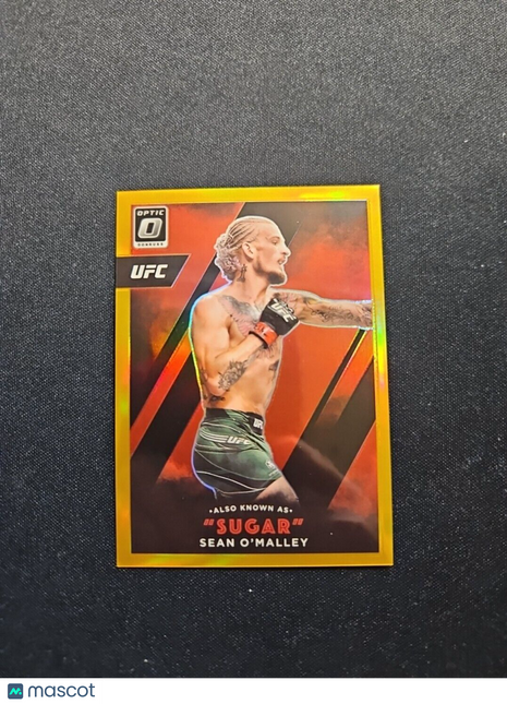 2022 Sean O'Malley Optic Aka Sugar Gold Prizm /10 #13 Ufc