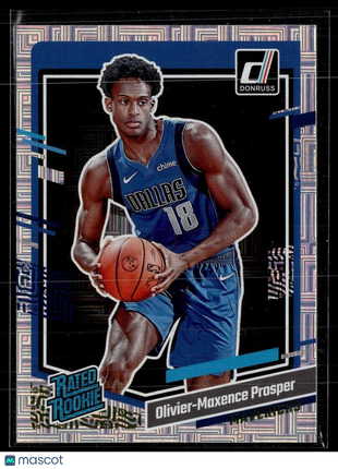 2023-24 DONRUSS CHOICE RATED ROOKIE 241 Olivier-Maxence Prosper Dallas Mavericks