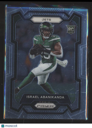 2023 PRIZM ROOKIE 379 ISRAEL ABANIKANDA JETS