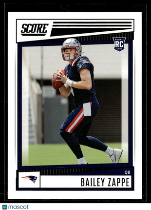 2022 SCORE ROOKIE BAILEY ZAPPE PATRIOTS