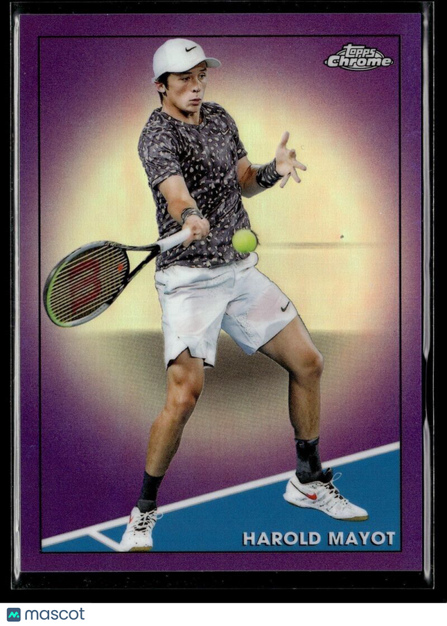 2021 TOPPS CHROME TENNIS PURPLE /199 75 Harold Mayot