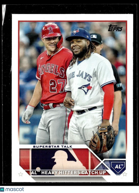 2023 TOPPS SUPERSTAR TALK MIKE TROUT VLADIMIR GUERRERO JR