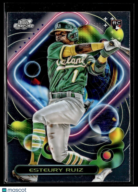 2023 TOPPS COSMIC CHROME 163 Esteury Ruiz - Oakland Athletics RC