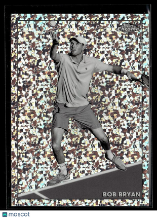 2021 TOPPS CHROME TENNIS BLACK WHITE MINI DIAMONDS 9 Bob Bryan