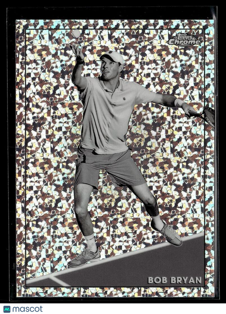 2021 TOPPS CHROME TENNIS BLACK WHITE MINI DIAMONDS 9 Bob Bryan