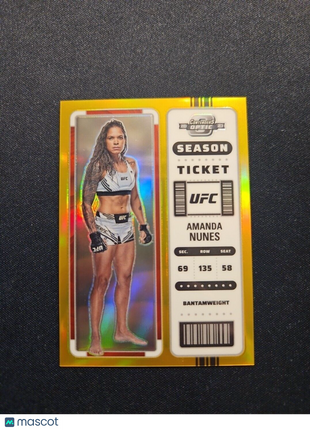 2023 Amanda Nunes Optic Contenders Season Ticket Gold /10 #363 Ufc