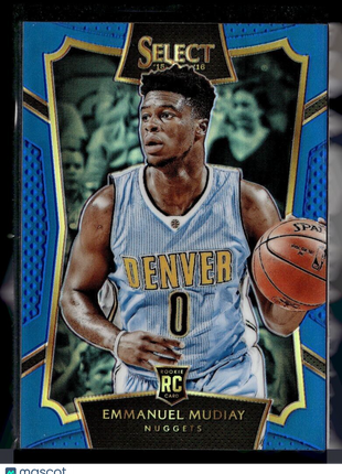 2015-16 SELECT BLUE ROOKIE /249 CONCOURSE EMMANUEL MUDIAY NUGGETS