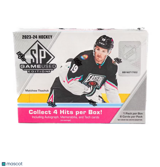 NHL 2023-24 Upper Deck SP Game Used Hockey Hobby Box