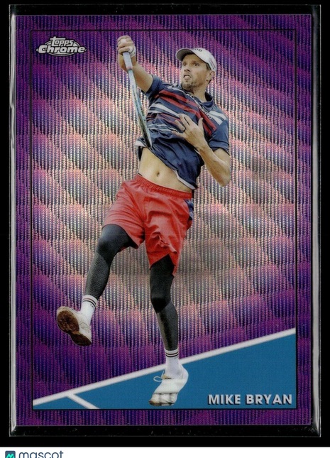 2021 TOPPS CHROME TENNIS PURPLE WAVE /199 73 Mike Bryan