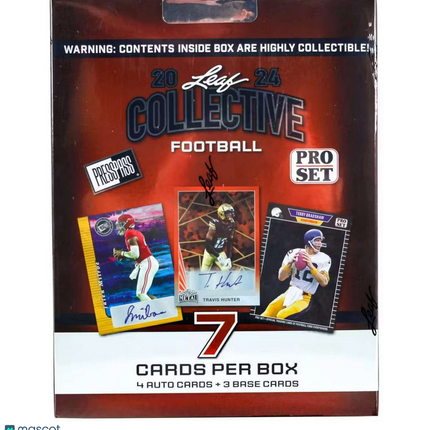 NFL 2024 Leaf Collective Football Hobby Box