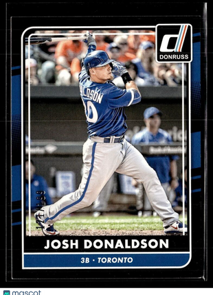 2016 DONRUSS BLACK /199 JOSH DONALDSON BLUE JAYS