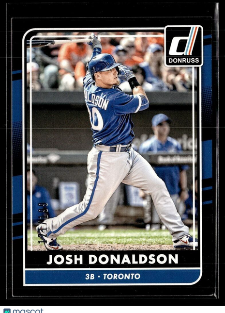 2016 DONRUSS BLACK /199 JOSH DONALDSON BLUE JAYS