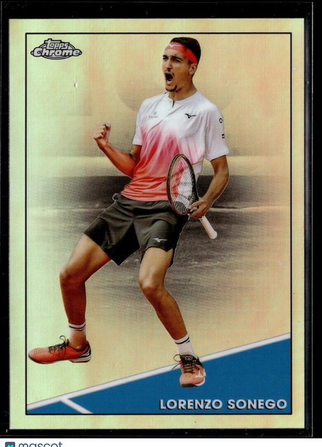 2021 TOPPS CHROME TENNIS REFRACTOR 63 Lorenzo Sonego