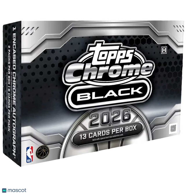 NBA 2025-26 Topps Chrome Black Basketball Hobby Box