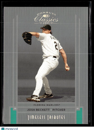2005 CLASSICS TIMELESS TRIBUTES SILVER /100 JOSH BECKETT MARLINS