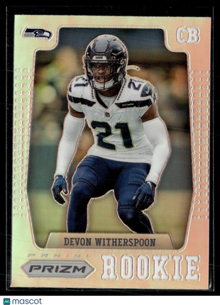 2023 PRIZM SILVER THROWBACK ROOKIE DEVON WITHERSPOON SEAHAWKS