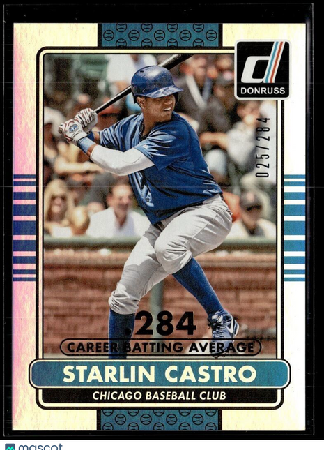 2015 DONRUSS CAREER /284 STARLIN CASTRO CUBS