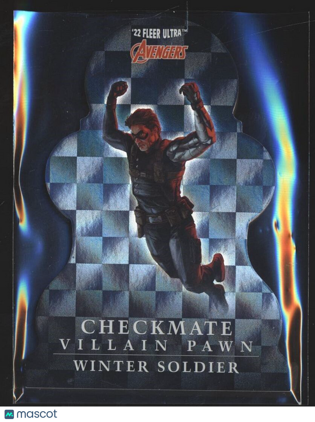 2022 FLEER ULTRA MARVEL AVENGERS CHECKMATE VILLIAN PAWN WINTER SOLDIER
