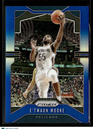 2019-20 PRIZM BLUE /199 E'TWAUN MOORE PELICANS