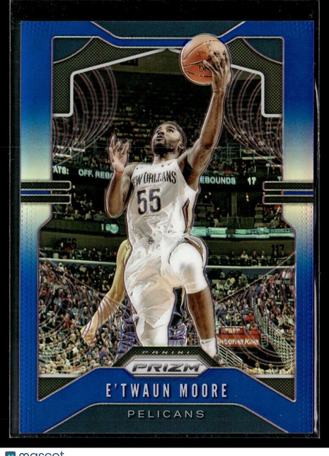 2019-20 PRIZM BLUE /199 E'TWAUN MOORE PELICANS
