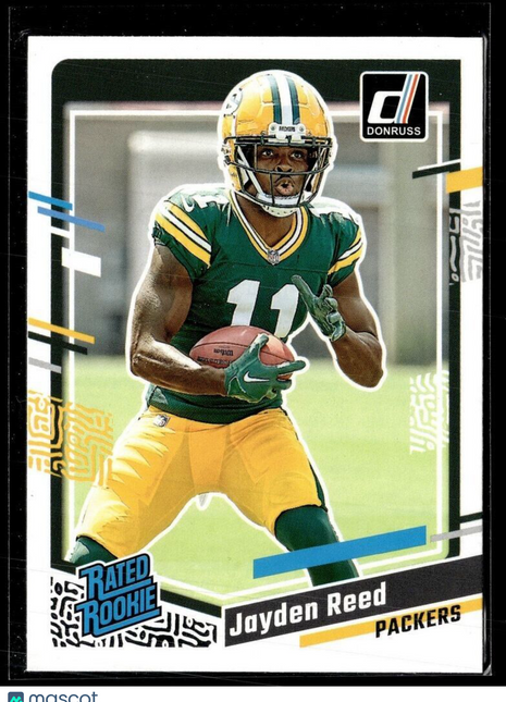 2023 DONRUSS RATED ROOKIE 334 JAYDEN REED PACKERS