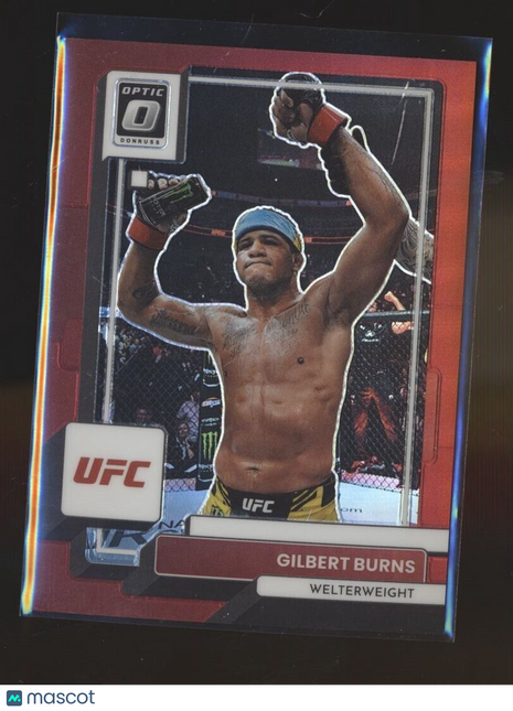 2023 OPTIC UFC RED /199 GILBERT BURNS