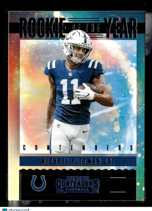 2020 CONTENDERS ROOKIE OF YEAR MICHAEL PITTMAN JR COLTS