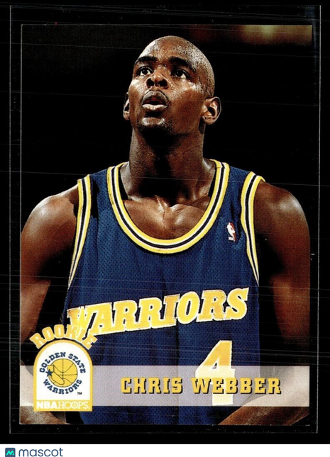 1993-94 NBA HOOPS ROOKIE CHRIS WEBBER WARRIORS