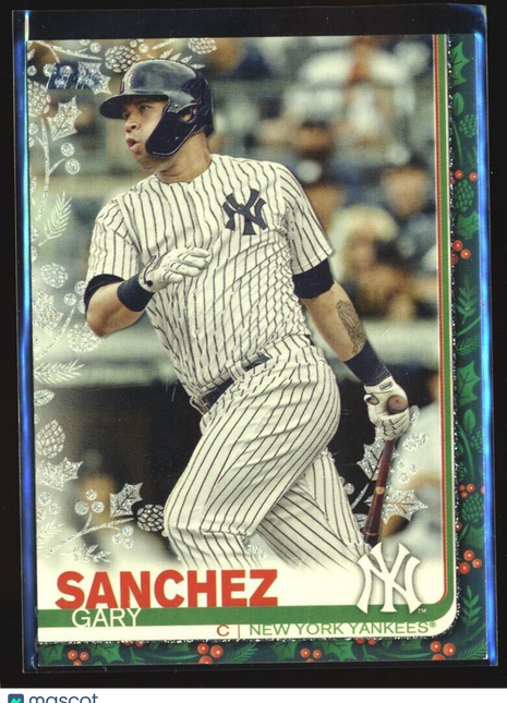 2019 TOPPS HOLIDAY METALLIC SNOWFLAKE GARY SANCHEZ YANKEES