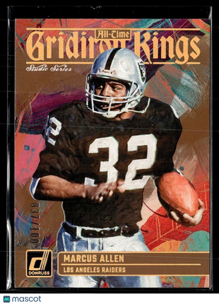 2023 DONRUSS ALL TIME GRIDIRON KINGS STUDIO SERIES /100 MARCUS ALLEN RAIDERS