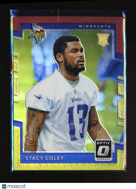 2017 OPTIC RED YELLOW ROOKIE STACY COLEY VIKINGS