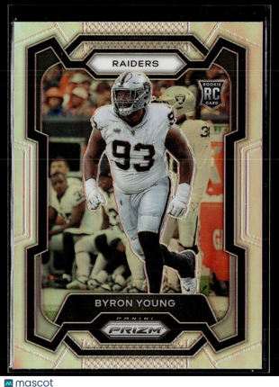 2023 PRIZM SILVER ROOKIE BYRON YOUNG RAIDERS