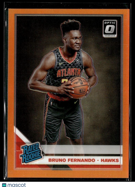 2019-20 OPTIC ORANGE 1/199 FIRST 1/1 RATED ROOKIE BRUNO FERNANDO HAWKS