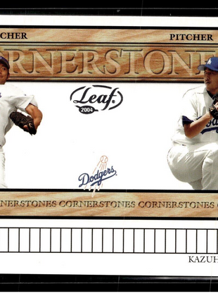 2003 LEAF CORNERSTONES HIDEO NOMO KAZUHISA ISHII