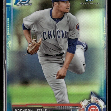 2017 BOWMAN CHROME BLUE 70TH /200 1ST PROSPECT BRENDON LITTLE CUBS