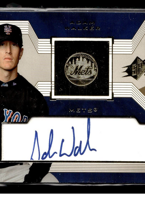 2002 SPX ROOKIE /825 AUTO ADAM WALKER METS