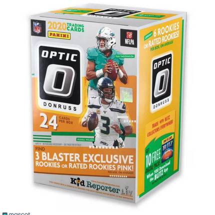 NFL 2020 Panini Donruss Optic NFL Football Blaster Box Purple Shock