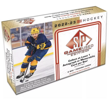 NHL 2022-23 Upper Deck SP Game Used Hockey Hobby Box
