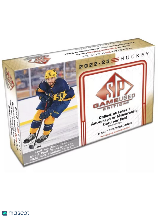 NHL 2022-23 Upper Deck SP Game Used Hockey Hobby Box