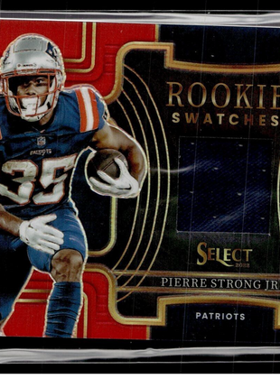 2022 SELECT RED ROOKIE SWATCHES JERSEY RELIC PIERRE STRONG JR PATRIOTS