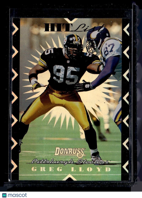 1996 DORNUSS HIT LIST /10,000 GREG LLOYD STEELERS