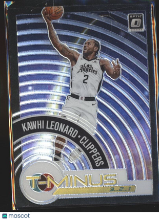 2020-21 OPTIC HOLO SILVER T MINUS 3 2 1 KAWHI LEONARD CLIPPERS