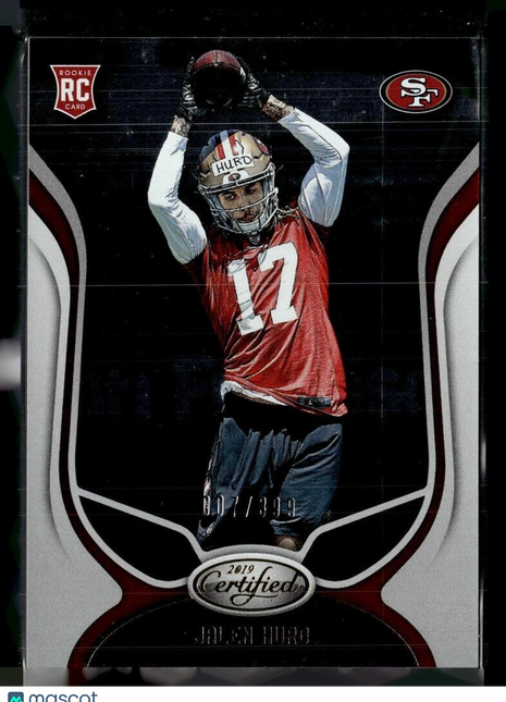 2019 CERTIFIED ROOKIE /399 JALEN HURD 49ERS