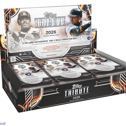 MLB 2026 Topps Tribute Baseball Hobby Box (6 Packs)