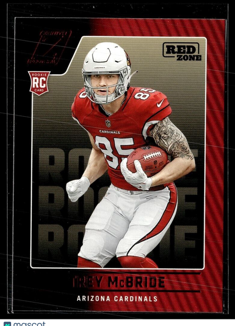 2022 ZENITH RED ZONE ROOKIE TREY MCBRIDE CARDINALS