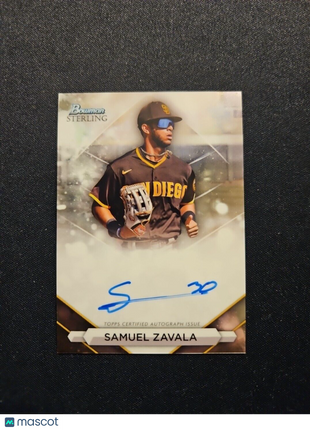 2023 Samuel Zavala Bowman Sterling Auto Padres
