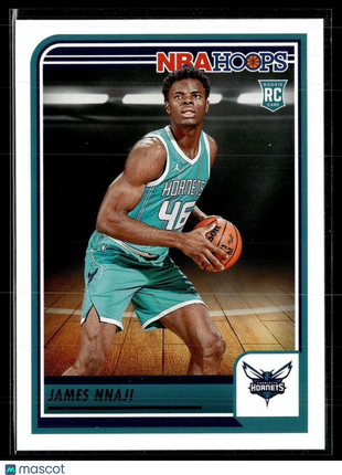 2023-24 NBA HOOPS ROOKIE 240 James Nnaji - Charlotte Hornets